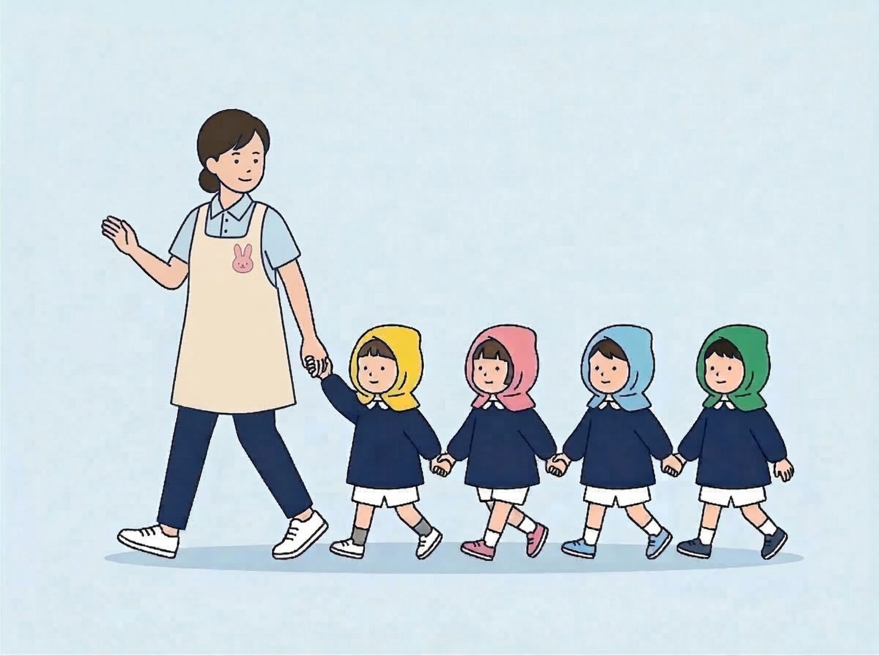 保育園向け防災サービスのイラスト