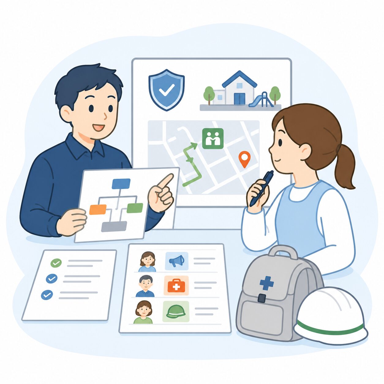 BCP・安全計画支援のイメージ