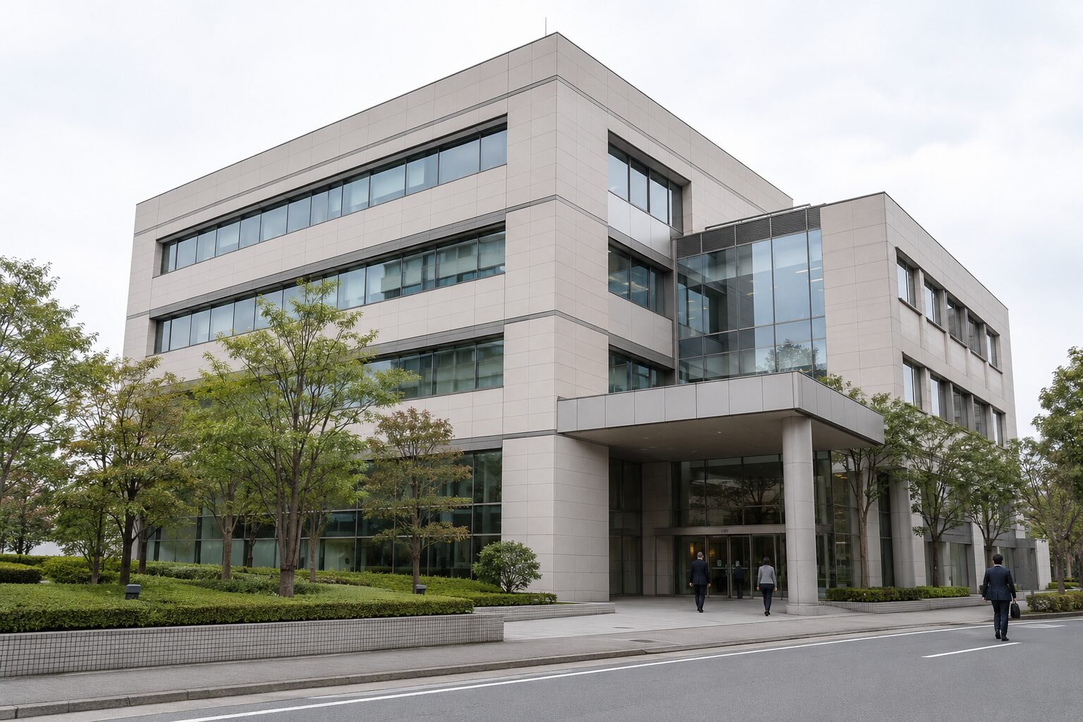 従業員が勤務する企業のオフィス